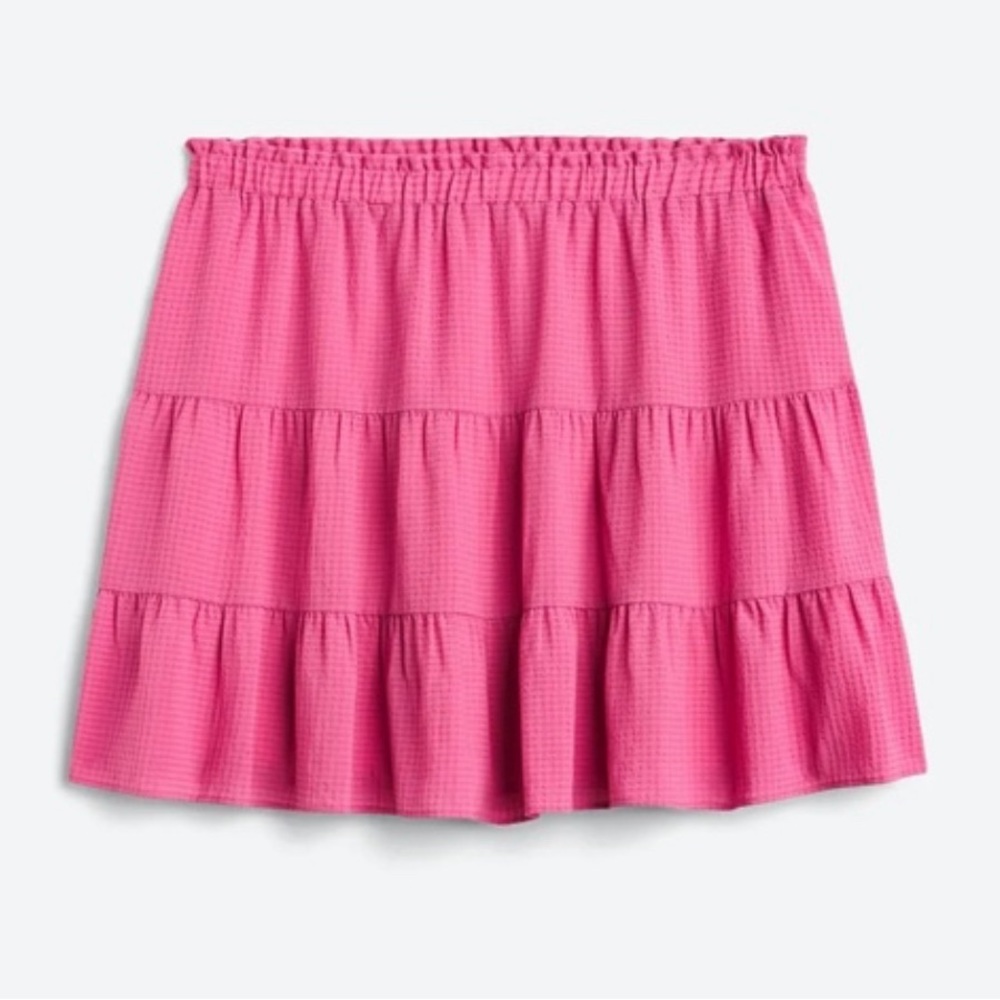 NWOT Heatherly Pink Tiered Mini Skirt